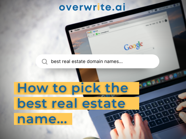 How to pick the best real estate name for your website or social media page