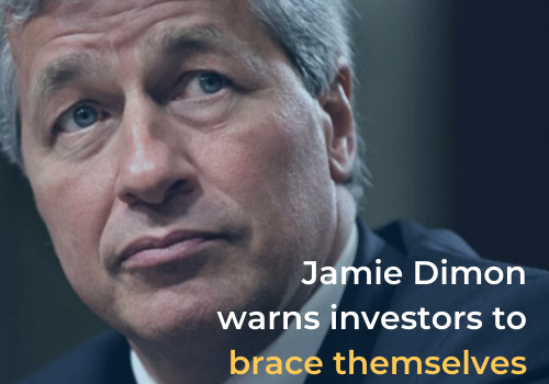 Jamie Dimon warns investors to brace themselves